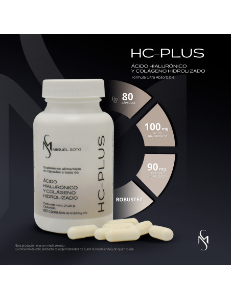 Ácido Hialurónico y Colágeno Hidrolizado HC-PLUS