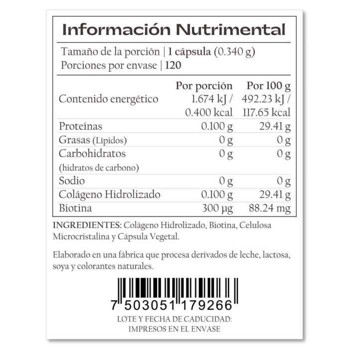 Biotina con Colágeno BIO-C300