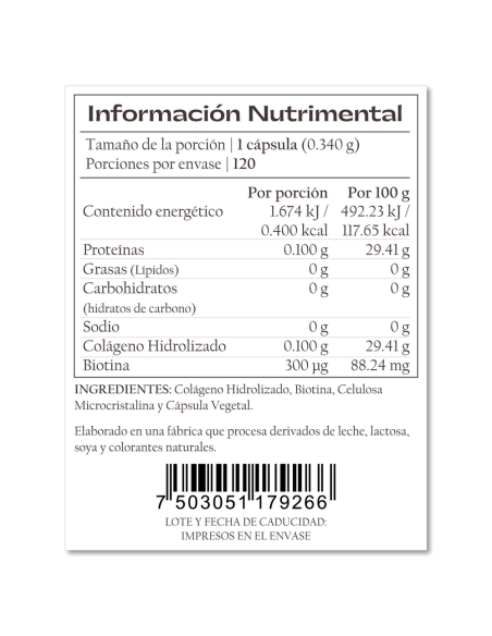 Biotina con Colágeno BIO-C300