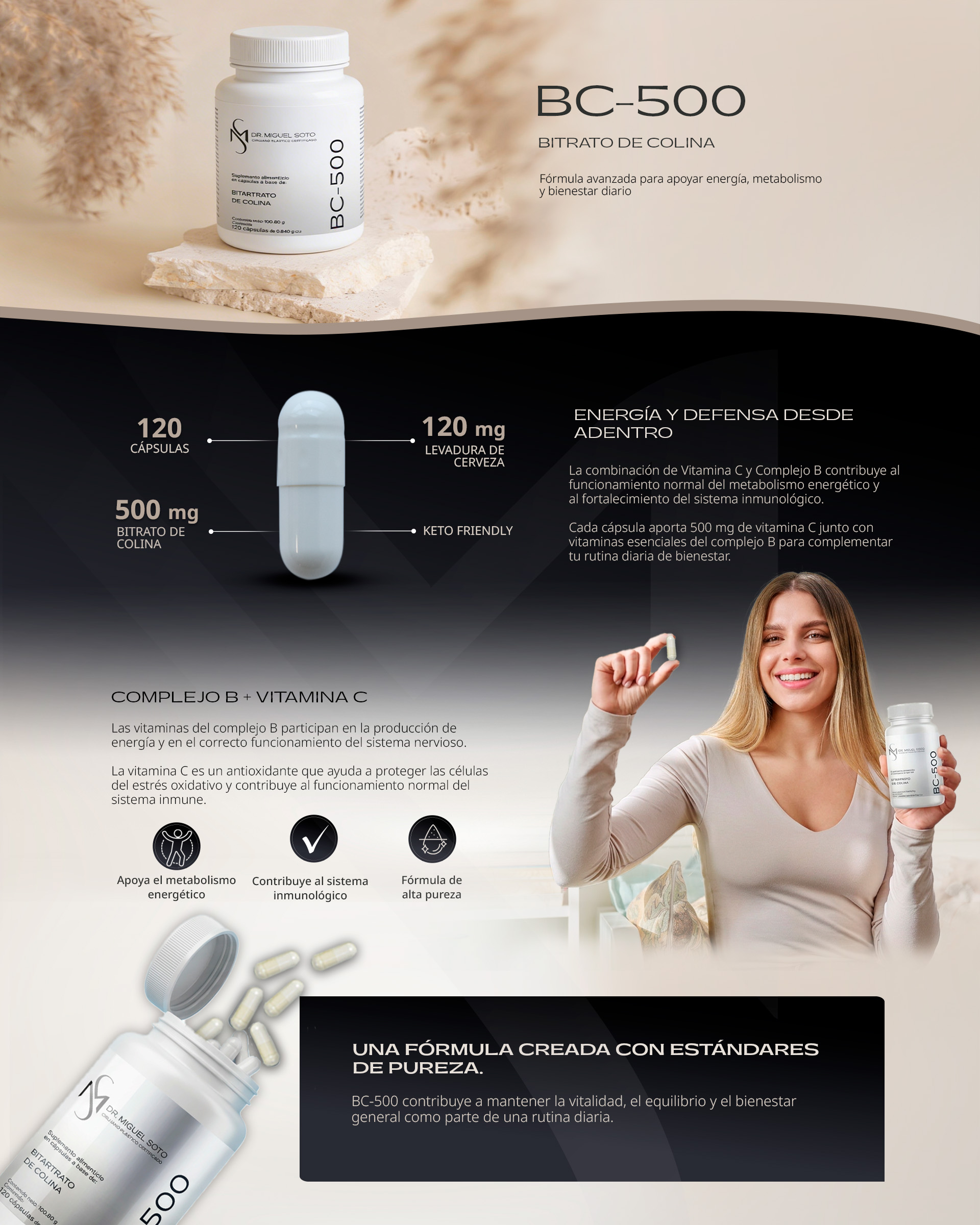 Bitartrato de Colina Vegando BC-500