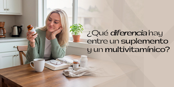 ¿Qué diferencia hay entre un suplemento y un multivitamínico?