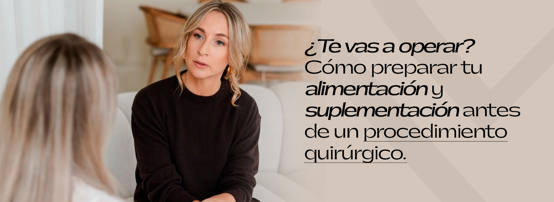 ¿Te vas a operar? Cómo preparar tu alimentación y suplementación antes de un procedimiento quirúrgico