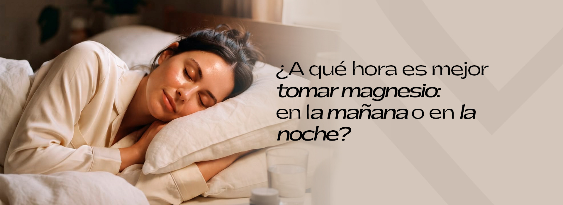 ¿A qué hora es mejor tomar magnesio: en la mañana o en la noche?