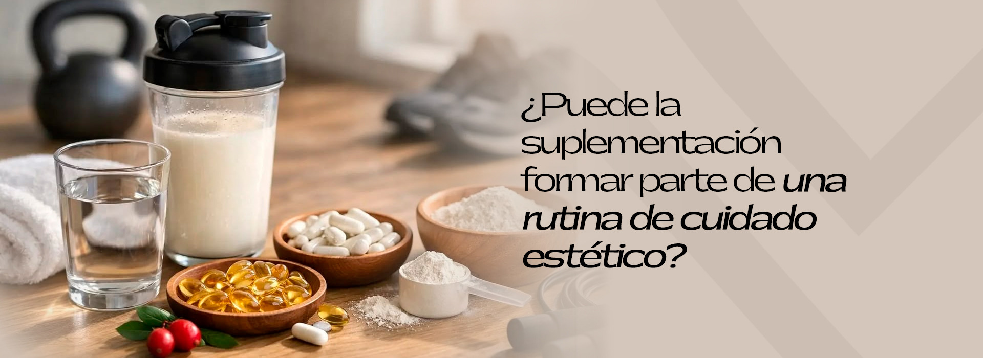 ¿Puede la suplementación formar parte de una rutina de cuidado estético?